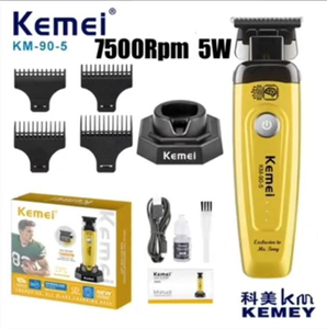 Cortadora de Pelo Profesional Kemei KM-90-5 con Cuchilla DLC, Motor de Alta Velocidad, Herramienta de Corte para Peluqueros, Base de Carga Dual USB - Product Image 4
