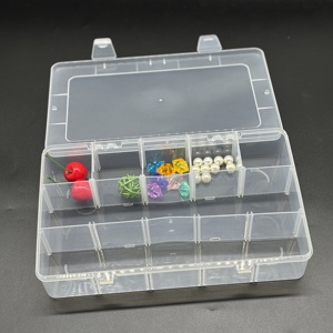 Mountable tiết kiệm không gian chịu khả năng hiển thị cao container Box cho hạt nhựa hộp lưu trữ với bền <span class=keywords><strong>PP</strong></span> trường hợp - Product Image 6