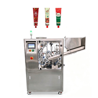 Machine de remplissage de tubes cosmétiques entièrement contrôlée par PLC SX-009, diamètre 16-50 mm, pour crème de soin, boissons, eau, équipement d'usine