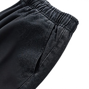 Jeans noirs décontractés pour hommes AAFII IMPEX, coupe droite, taille élastique, 100 % coton, écologiques - Product Image 3
