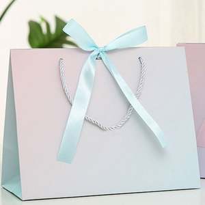 Factory Direct Sale Colorful <b>Clothing</b> <b>Packaging</b> Gift <b>Bags</b> Printed Logos Gradient Color Shopping Paper <b>Bags</b> - Product Image 2