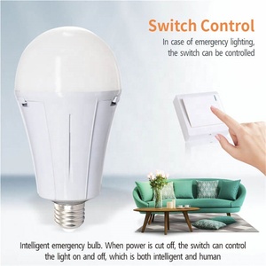 مصباح طوارئ LED قابل لإعادة الشحن B3925 بقوة 25 واط وبطارية مزدوجة، يعمل بجهد 85-265 فولت تيار متردد، إضاءة طوارئ محمولة للتخييم - Product Image 4