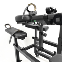 Chaise Gynécologique Multifonctionnelle SM pour Plaisir Sexuel et Réglage du Climax, Cadre de Contrainte K9, Équipement de Bondage