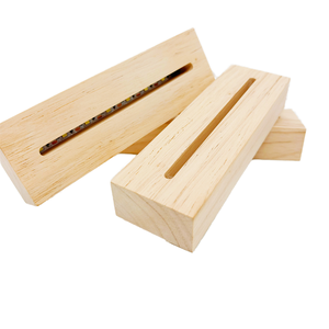 Lámpara LED RGB Rectangular Moderna de Fábrica Directa, Base de Madera 3D, Lámpara Nocturna Colorida a Pilas para Sala de Estar, Tamaños Medianos - Product Image 1