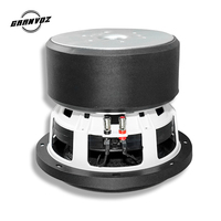 GRANVOZ Siap Kirim 1000 WATTS 3" Aluminium Hitam VC Dual 4+4 Ohm 8 Inch Subwoofer Sistem Audio Mobil Sub Woofer Speaker