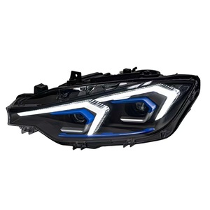 Luz Delantera para <span class=keywords><strong>BMW</strong></span> Serie 3 <span class=keywords><strong>F30</strong></span> F35, Conjunto de Faros 2013-2018, Luz Delantera LED de Enchufar y Usar con Lentes - Product Image 1