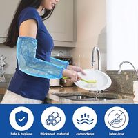 Arm hülsen abdeckungen aus Polypropylen Wasserdichte Kunststoff hülsen Schutz Einweg-PE über den Ärmeln Gelb