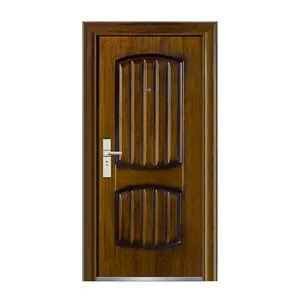 Technologie bon prix porte de sécurité portes en acier porte d'entrée de chambre Types modernes pour maisons avec cadre et multi-serrure