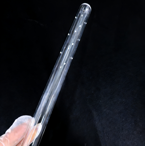 Hoogzuiver kwarts transparant glazen pijpje, hoog borosilicaat glazen cilinder, gepolijst, één uiteinde gesloten kwarts reageerbuis - Product Image 2