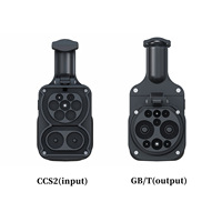 Adaptateur d'alimentation CC norme européenne vers norme nationale chinoise CCS2 vers GB/T pour chargeur de VE 300A/400A, modèle Europe vers Chine
