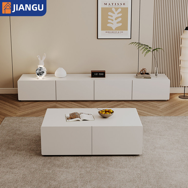 Light Luxury Floating TV Stand Wall Mounted High-Grade with Drawers for Home Decor