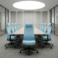 Chaise de bureau exécutive haut de gamme neuve en maille pivotante confortable, chaise de travail ergonomique rembourrée inclinable pour directeur et conférence