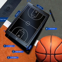 Tableau d'écriture LCD de guidage tactique de sport électronique portable de 16 pouces planche à dessin numérique pour les jeux de basket-ball