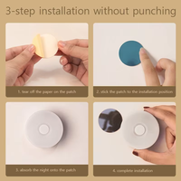 Lampes de nuit modernes à LED, 3 modes, rechargeables par USB, adhésion magnétique, éclairage d'urgence, salon, chevet, armoire, lampe