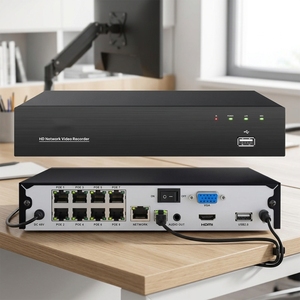 Enregistreur vidéo réseau (NVR) <span class=keywords><strong>ZOSI</strong></span> 8 canaux POE H.265 de haute qualité avec application intelligente, disque dur 8 To, résolution 4K, détection de mouvement et détection de visage - Product Image 3