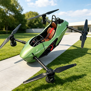 Taxi Aéreo EVTOL de Cabina Abierta de Lujo, UAV con Hélices Plegables de Fibra de Carbono, Imágenes 4K, Control por Aplicación, para Uso Comercial y de Movilidad - Product Image 1