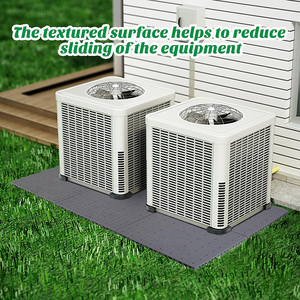 แผ่นรองรับแรงกระแทกสำหรับงานหนัก YOD PP 32*32 36*36 สำหรับอุปกรณ์ HVAC แผ่นรองฐานเครื่องปรับอากาศแบบแยกส่วนขนาดเล็ก แผ่นรองฐานคอนเดนเซอร์แอร์ - Product Image 5