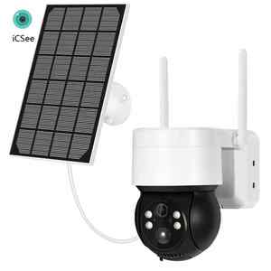 4MP <span class=keywords><strong>ICSEE</strong></span> Solar PIR Sistema de cámara de seguridad inalámbrica 360 <span class=keywords><strong>Web</strong></span> PTZ WiFi exterior 2,4 Ghz Visión nocturna CCTV Cámara de red Hogar - Product Image 1