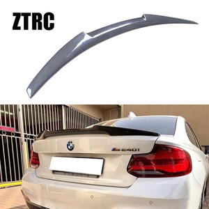 For 2 Series F22 Coupe/F23 Convertible/F87 M2 Sedan M4 Style Real Carbon Fiber Rear Spoiler Trunk Wing 2014-2020 - Product Image 1