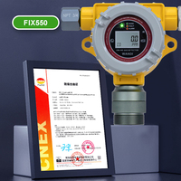 Detector de Gas Metano CH4 Industrial Fijo en Línea con Protección IP66, Pantalla LCD y Valores de Alarma Ajustables