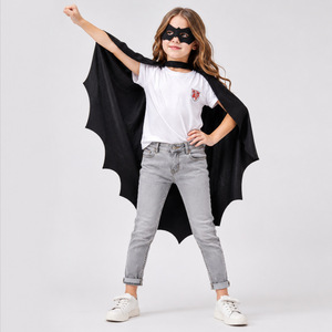 Cross-border Halloween Bat Cape Set for Men's Party Performance and CosplayBlack for Cloak <strong>Costume</strong> - Product Image 3