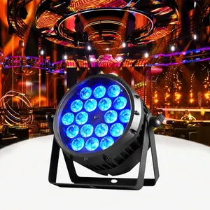 هونغ IP65 LED 18*10 وات RGBW 4in1 مصابيح قوية مقاومة للماء للمسرح DMX512