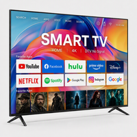 Téléviseur intelligent Mini LED 4K de 50 pouces, modèle 2026, haut-parleur intégré, mode jeu, 60 Hz, 16:9, téléviseur LED, cadre noir
