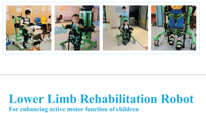 Déambulateur de rééducation en alliage d'aluminium pour enfants, à commande monophasée, pour l'entraînement à la position debout des membres inférieurs chez les enfants hémiplégiques - Product Image 6