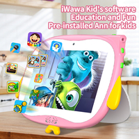 Tablet Android 7 inci untuk anak-anak, ROM 32GB balita Tablet anak Kontrol orang tua aplikasi Tablet Pc dengan wadah silikon