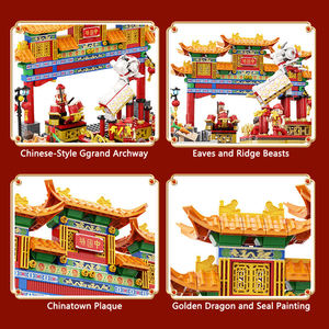 Wange 5234 Chinatown Washington D.C. Amérique Attraction de construction à assembler pour enfants unisexe, ensemble de blocs de construction en plastique, jouet - Product Image 3