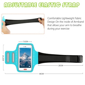 Cintura per telefono <span class=keywords><strong>cellulare</strong></span> per correre a piedi in bicicletta borse del telefono <span class=keywords><strong>cellulare</strong></span> custodie per iphone 15 16 Pro fascia da <span class=keywords><strong>braccio</strong></span> donna uomo bambini - Product Image 3