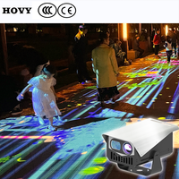 Perangkat Lunak/Sistem Lampu Proyektor Interaktif Atraksi Malam Hari Permainan Proyeksi Lantai/Tanah Interaktif Full HD 1080p Fokus Otomatis