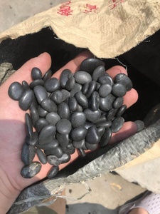 Landscaping High <strong>Polished</strong> Black <strong>River</strong> Pebble <strong>Stone</strong> - Product Image 4