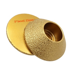 <span class=keywords><strong>Meule</strong></span> diamantée pour meuleuse d'angle, <span class=keywords><strong>à</strong></span> liaison métallique, pour le meulage des bords et la réalisation de biseaux hypoténusés <span class=keywords><strong>à</strong></span> 45 degrés, pour granit, marbre, carrelage - Product Image 3