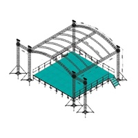 Structure de scène en tube carré en alliage d'aluminium Reya Truss Modèle 2025031-1 400x400mm pour événements et spectacles Fabricant