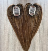 Topper de cheveux vierges légers 2x3" à base mono 100% cheveux humains naturels de qualité supérieure pour solution de cheveux clairsemés Fournisseur pour salons