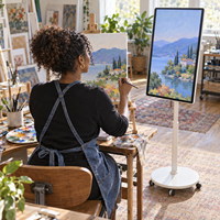 Afficheur numérique intelligent sans fil USB de 32 pouces, écran mobile extérieur, Android 13, écran tactile rotatif 10 points, 1920x1080, IP20 caché