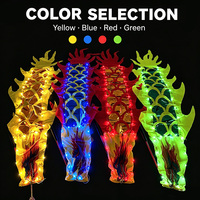 Ruban lumineux LED pour danse du dragon, idéal pour Halloween, festivals et soirées en plein air, accessoires de danse Poi LED