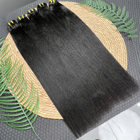 Extensions de cheveux humains vierges Yaki lisses, alignées sur la cuticule, en gros, cheveux humains vietnamiens