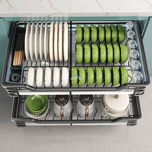 Factory Direct Heavy Duty <b>Kitchen</b> Cabinet Drawer Pull Out Sliding <b>Pantry</b> Shelves Drawer Storage Organizer Basket for <b>Kitchen</b> - Product Image 6