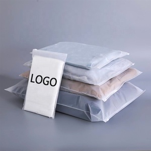 Nhà máy tùy chỉnh bao bì quần áo Frosted dây kéo túi nhựa hoodie, vớ quần áo đóng gói Ziplock Poly túi với logo - Product Image 1