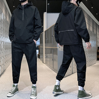 Conjunto Para Hombre Vêtements de sport décontractés solides Automne Workout Hommes Hip Hop Streetwear Zipper Hoodie Pantalons Ensembles Survêtement pour hommes
