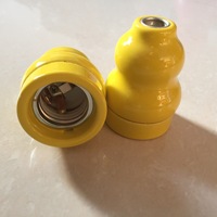 Support de lampe en céramique coloré en forme de gourde E27, douille créative à visser 250V, luminaire moderne minimaliste DIY