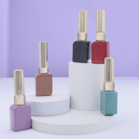 Flacon vide de 12 ml pour vernis gel de marque de luxe, avec bouchon pinceau, fournisseur OEM ODM, usine de flacons en verre pour huile à ongles