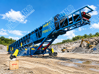 Chargeur de navires télescopique mobile avec système de suppression de la poussière pour le chargement de charbon, de céréales et de minerai de fer en port