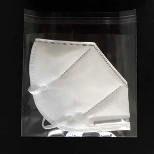 Transparente Plastiktüte für Maske Großhandel Plain OPP Mask Aufbewahrung tasche Wasserdichte Einweg-Plastiktüte Verpackung