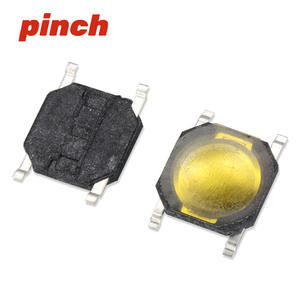 Interrupteur tactile 4 broches SMT, micro-interrupteur miniature 3,7x3,7 4x4 à montage en surface pour l'électronique - Product Image 1