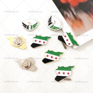 Карта Сирии, металлическая мягкая эмалированная булавка, значок на лацкан Сирии, аксессуары, металлическая наклейка, Сирия, оптовая продажа - Product Image 2