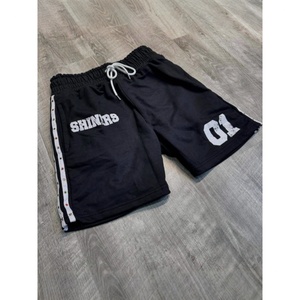Pantalones Cortos Deportivos Unisex de Verano con Estampado Brillante y Rayas Laterales con Remaches, Estilo Hip Hop Holgado para Hombre - Product Image 2