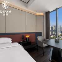 Solution complète tout-en-un pour mobilier de chambre d'hôtel commercial moderne de luxe 5 étoiles personnalisé